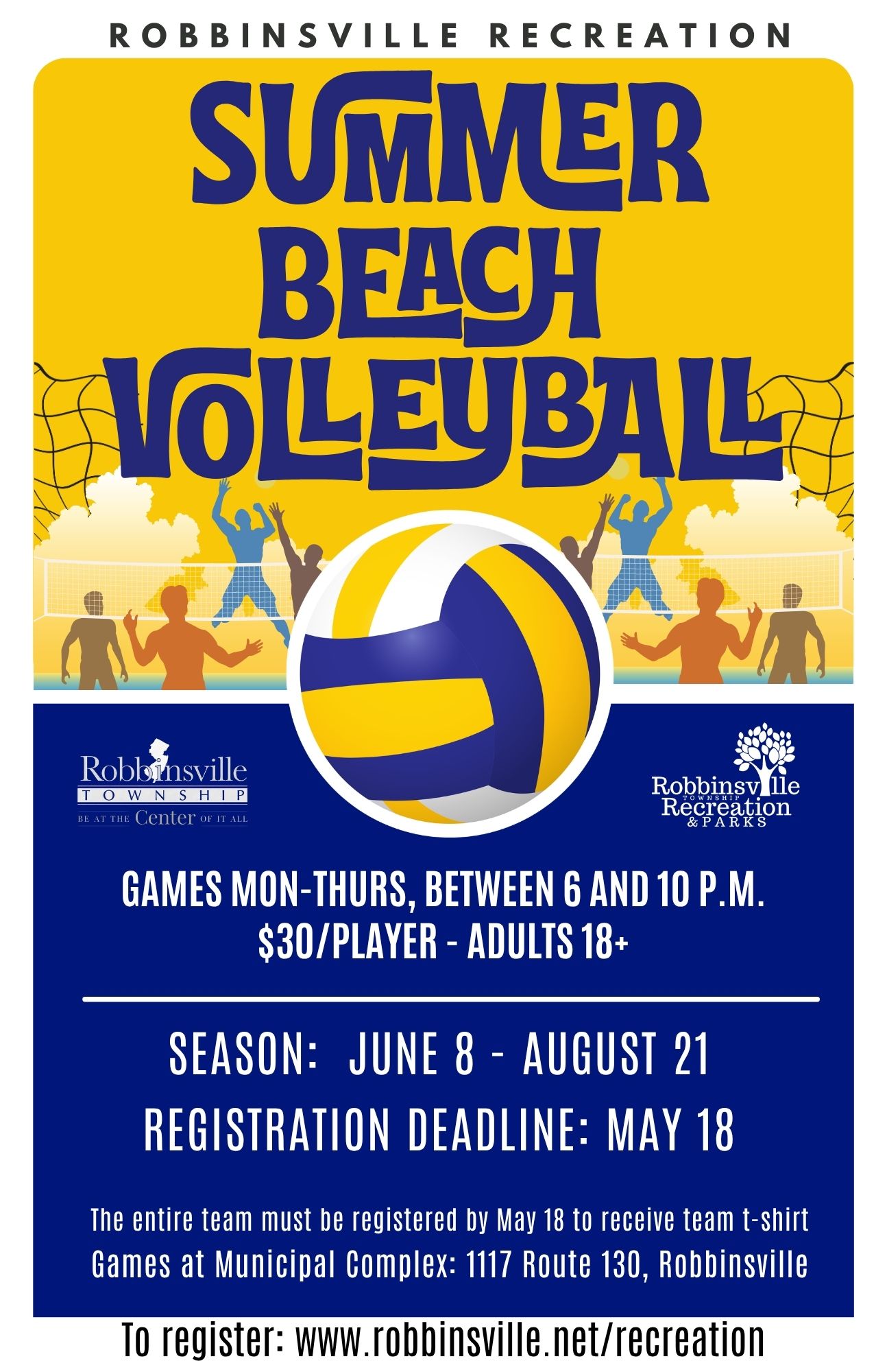 Flyer - Summer Beach Volleyball 2026